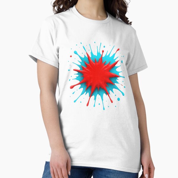 Item preview, Bright Red and Cyan Paint Explosion designed and sold by Vozerdi.