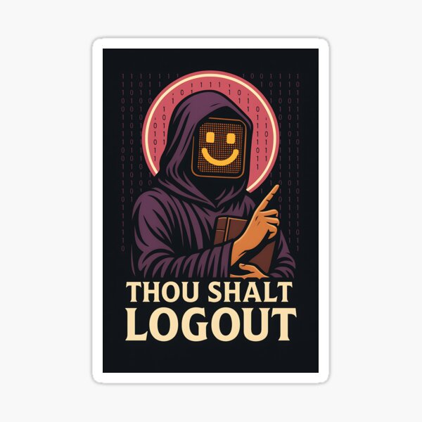 Item preview, Digital Prophet Commands You to Logout designed and sold by GalenoBuffet.