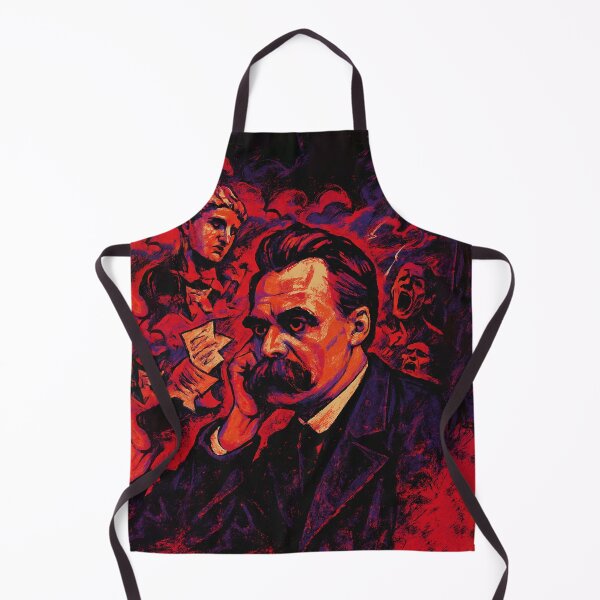Item preview, Friedrich Nietzsche Abstract Pop Art Portrait – Chaos & Collapse Concept designed and sold by PrometheusStyle.