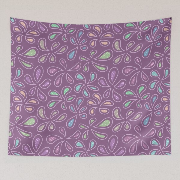 Item preview, Paisley de lunares rosa designed and sold by Karin Schön.