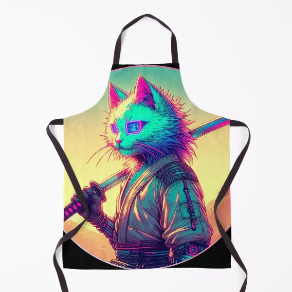 Item preview, Cyberpunk Cat Samurai Anime designed and sold by Nostalgia Busters.