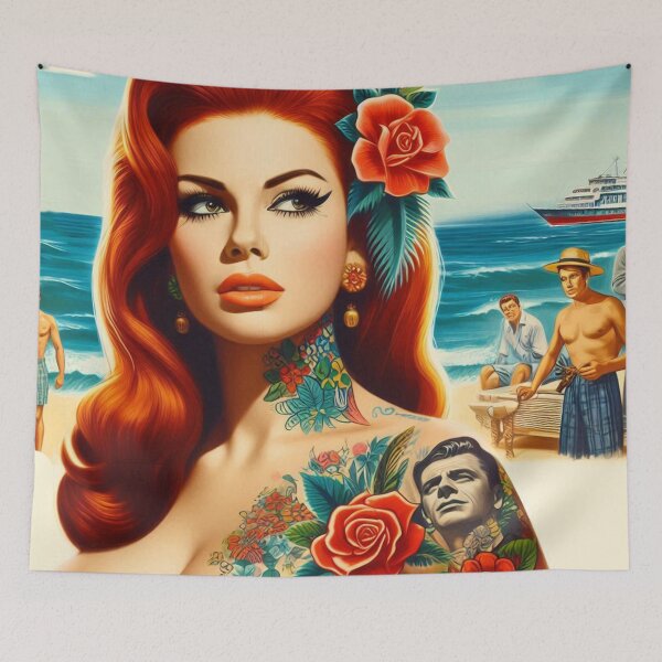Item preview, Hot Summer Woman designed and sold by PulpVintage.