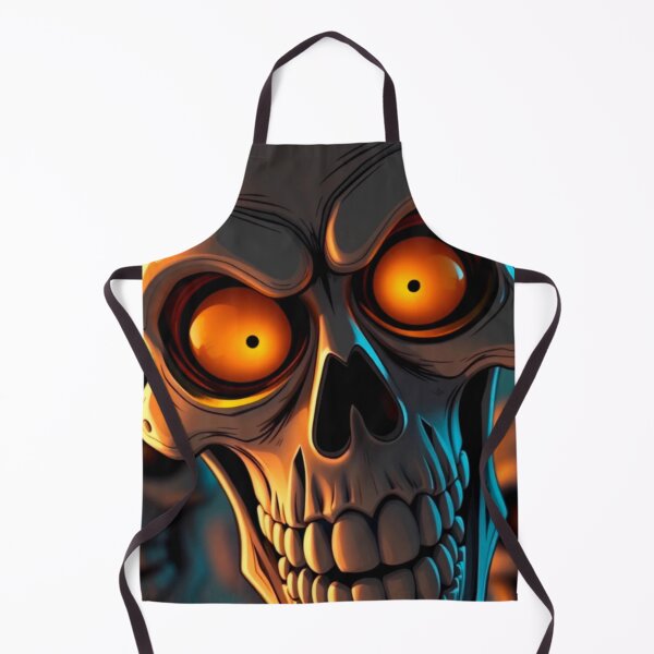 Item preview, Skull Face Head, Scary Eyes, Scary Skull Grin, Halloween Skull designed and sold by zanydoodles.