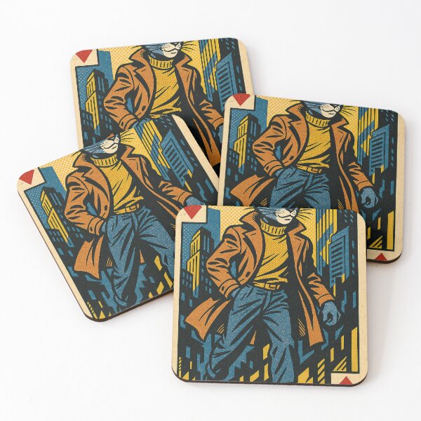 Item preview, Urban Cat Ace Card in Bold Retro Style designed and sold by weirdfishes123.