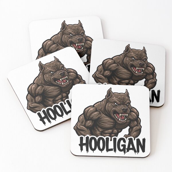 Item preview, Aggressive Hooligan Pitbull Mascot designed and sold by Drevorezkin.