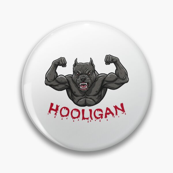 Item preview, Aggressive Hooligan Pitbull Mascot designed and sold by Drevorezkin.