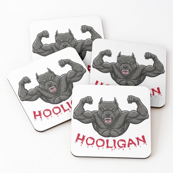 Item preview, Aggressive Hooligan Pitbull Mascot designed and sold by Drevorezkin.