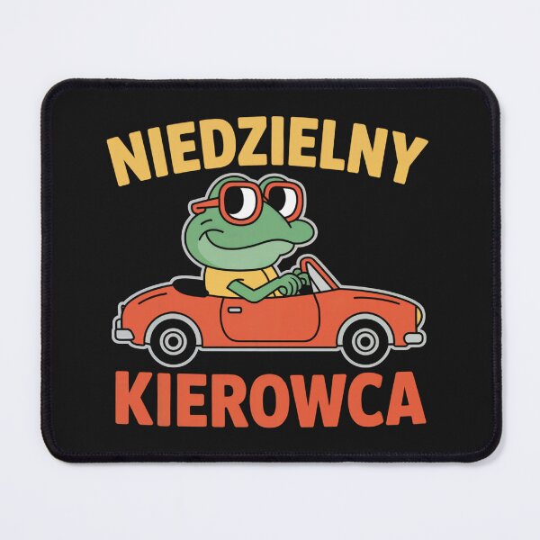 Item preview, Niedzielny Kierowca Frog Driver Polish Humor designed and sold by Anniko Art Studio.