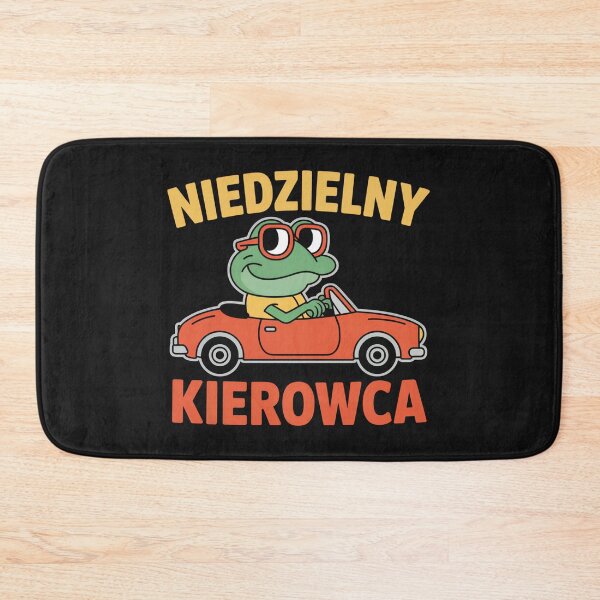 Item preview, Niedzielny Kierowca Frog Driver Polish Humor designed and sold by Anniko Art Studio.