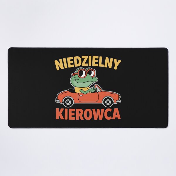 Item preview, Niedzielny Kierowca Frog Driver Polish Humor designed and sold by Anniko Art Studio.