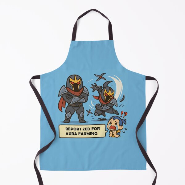 Item preview, Report Zed for Aura Farming – Funny LoL Meme | Chibi Comic Style designed and sold by PrintZillaShop.