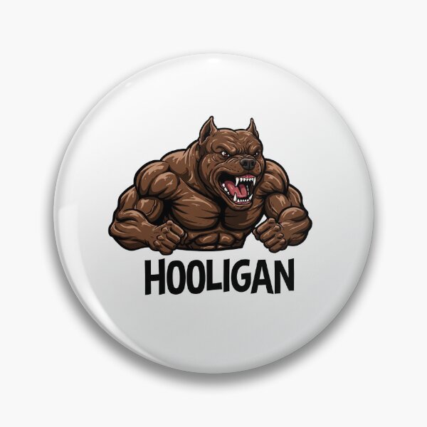 Item preview, Aggressive Hooligan Pitbull Mascot designed and sold by Drevorezkin.