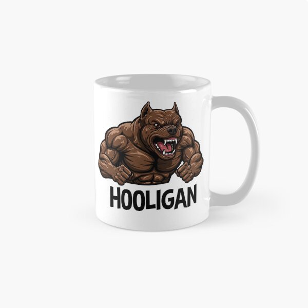 Item preview, Aggressive Hooligan Pitbull Mascot designed and sold by Drevorezkin.