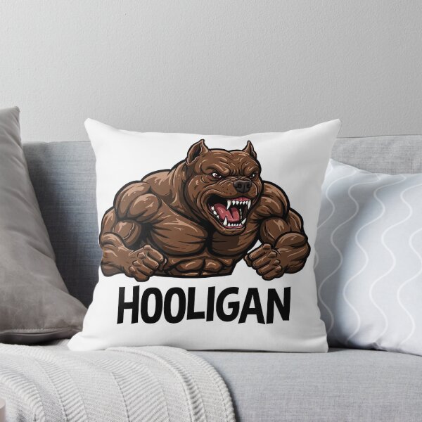 Item preview, Aggressive Hooligan Pitbull Mascot designed and sold by Drevorezkin.