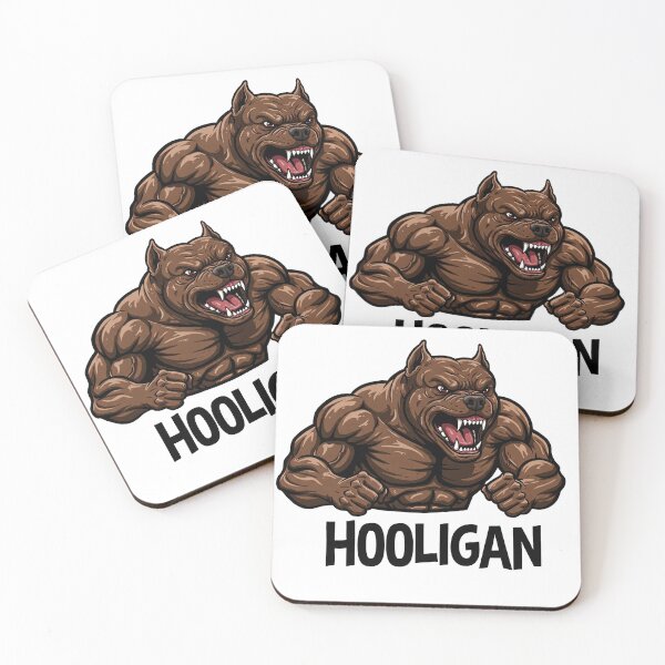 Item preview, Aggressive Hooligan Pitbull Mascot designed and sold by Drevorezkin.