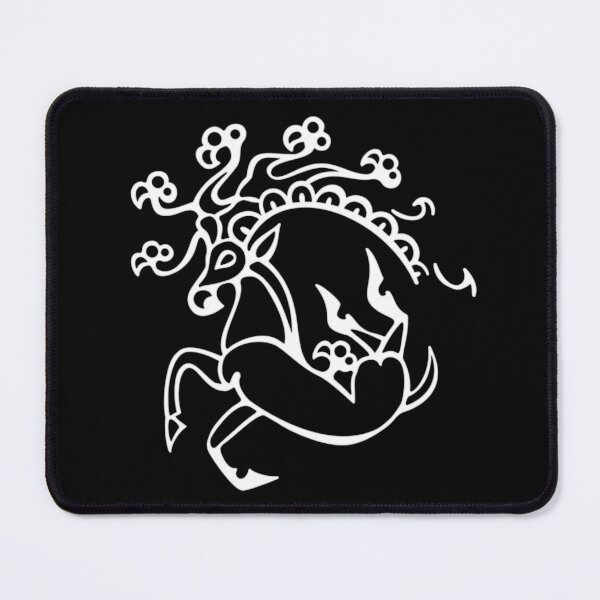 Item preview, Ukok Siberian Ice Maiden Tattoo - Deer Griffin Capricorn designed and sold by MargiKnights.