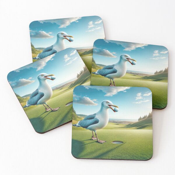 Item preview, Seagull With a Golf Ball In Its Beak designed and sold by Maria Dryfhout.