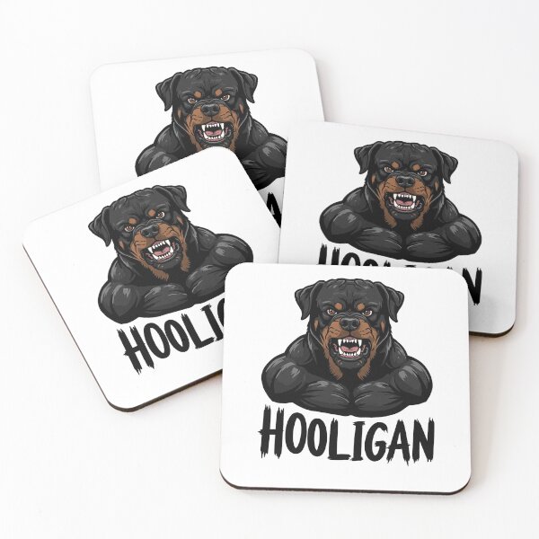 Item preview, Aggressive Hooligan Rottweiler Mascot designed and sold by Drevorezkin.
