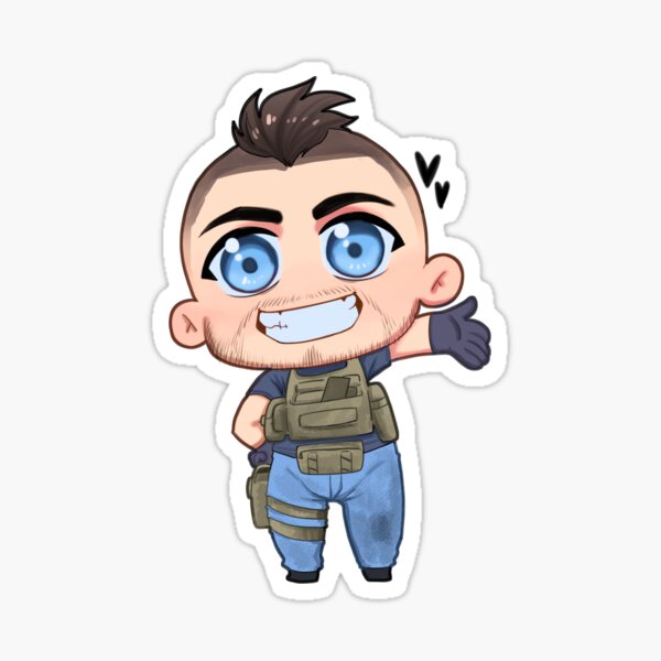 Item preview, Call of Duty MWII - Soap Chibi Sticker designed and sold by unluckydante.
