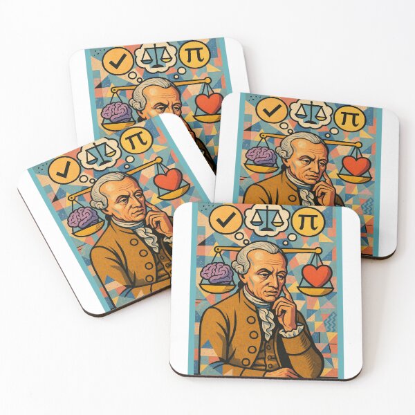 Item preview, Immanuel Kant Abstract Pop Art Portrait – Balance, Logic & Ethics Symbolism designed and sold by PrometheusStyle.
