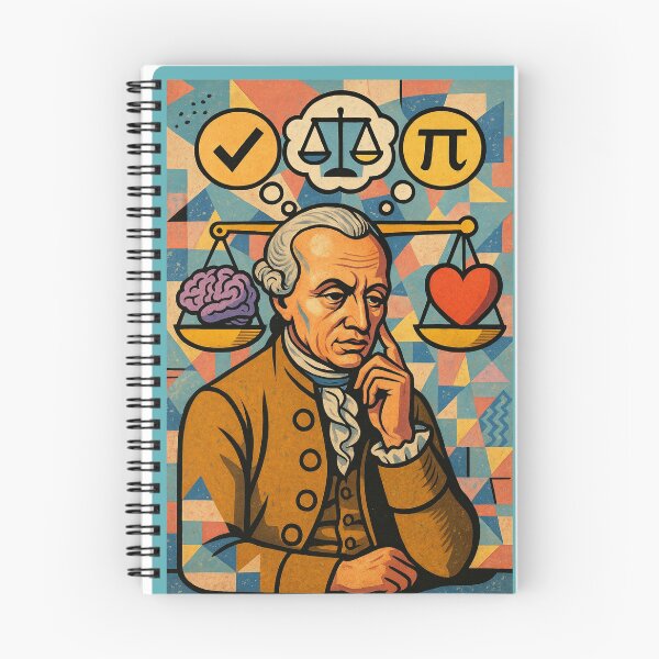 Item preview, Retrato abstracto de Immanuel Kant en el arte pop: equilibrio, lógica y simbolismo ético designed and sold by PrometheusStyle.
