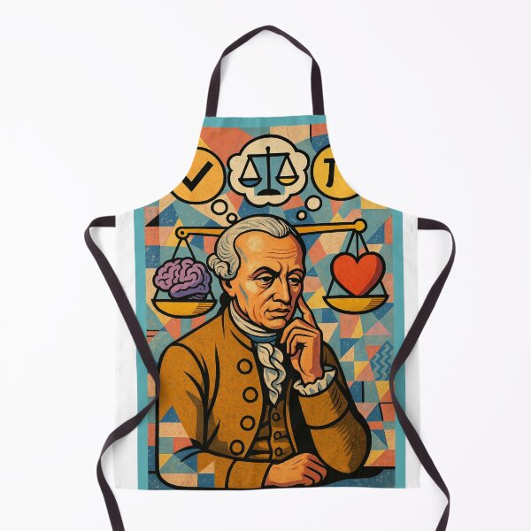 Item preview, Immanuel Kant Abstract Pop Art Portrait – Balance, Logic & Ethics Symbolism designed and sold by PrometheusStyle.