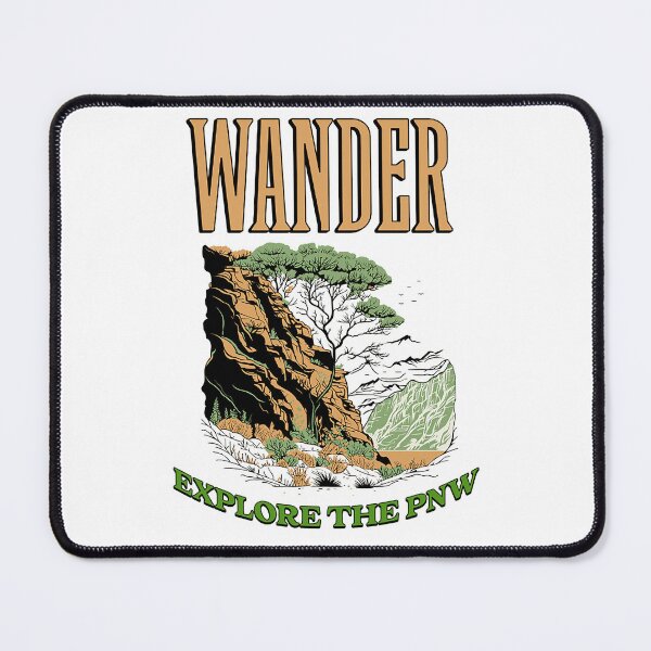 Item preview, WAnder explORe | Adventure Graphic | Hiking Art | Washington Oregon Gift | Pacific NW Style | Pacific NW Gear Co designed and sold by PacificNWGearCo.
