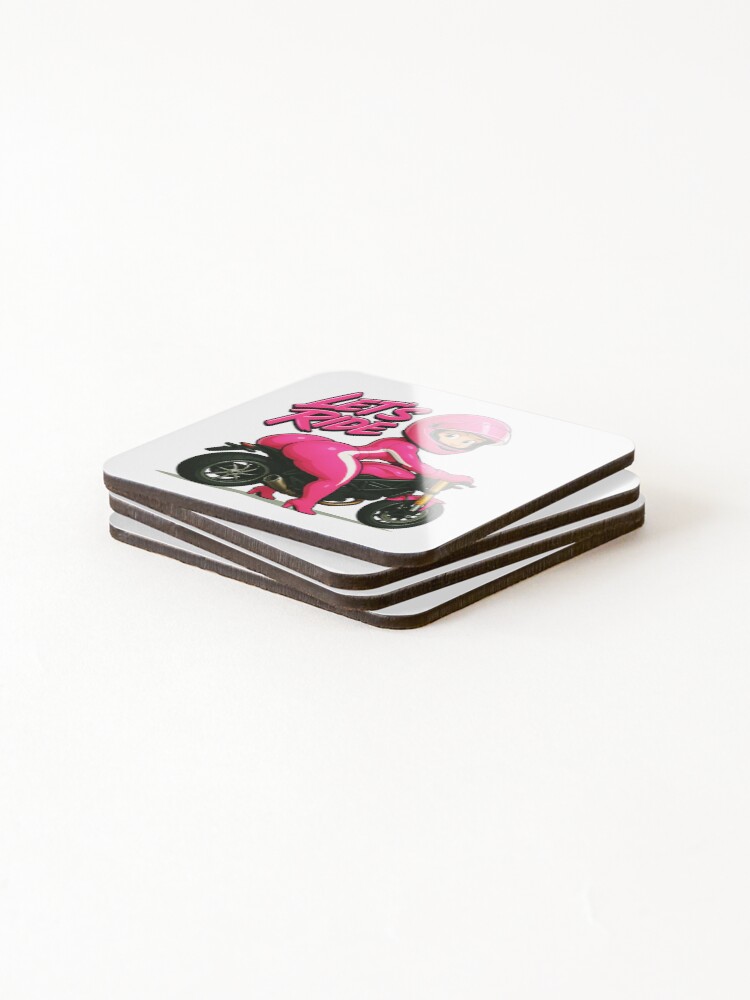 Thumbnail 4 of 5, Coasters (Set of 4), Let's Ride ! designed and sold by Sawset.