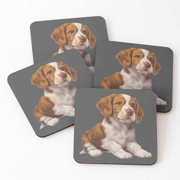 Item preview, Brittany Spaniel Puppy designed and sold by VelvetRoom.