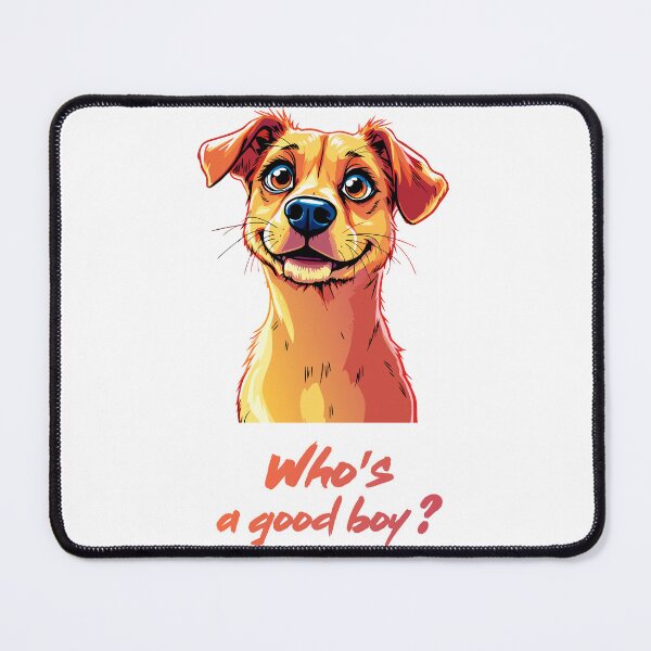 Item preview, Who's a Good Boy Dog Portrait designed and sold by FiesterArt.