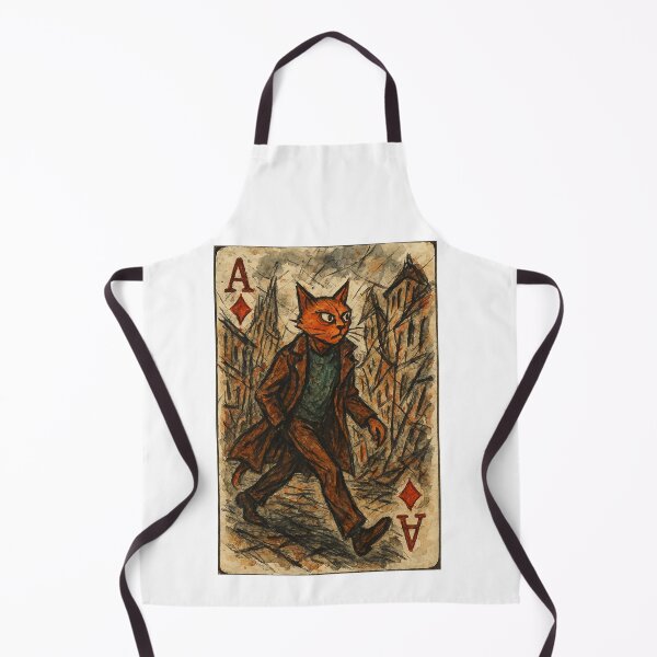 Item preview, Vintage Forest Cat Ace Card Illustration designed and sold by weirdfishes123.