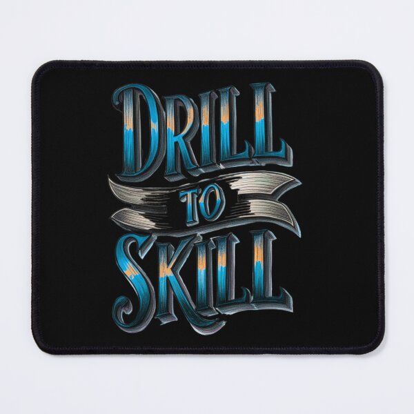 Item preview, Drill to Skill – Artistic Power Tool Design for Makers & Builders designed and sold by Design_Your_Day.