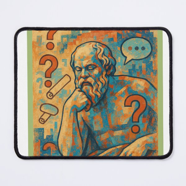 Item preview, Socrates Abstract Pop Art Portrait – Athens, Wisdom & Philosophical Thought designed and sold by PrometheusStyle.