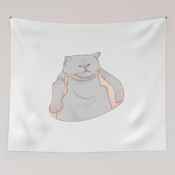 Item preview, Cute Relaxed Cat Illustration designed and sold by Qinoxo.