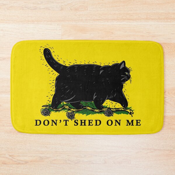 Item preview, Don't Shed On Me Chonky Black Cat Gadsden Meme designed and sold by KilkennyCat Art.