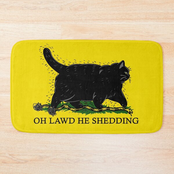 Item preview, Oh Lawd He Shedding Chonky Black Cat  designed and sold by KilkennyCat Art.