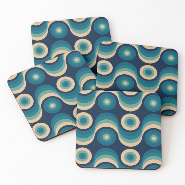 Item preview, Groovy 70's pattern: Blue Wave designed and sold by muskitt.