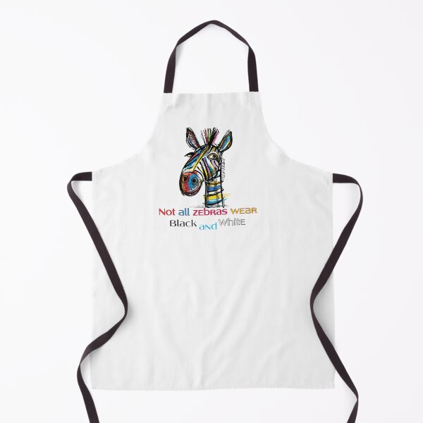 Item preview, 'Not All Zebras Wear Black and White' - artistic zebra motif designed and sold by KolbaVison.