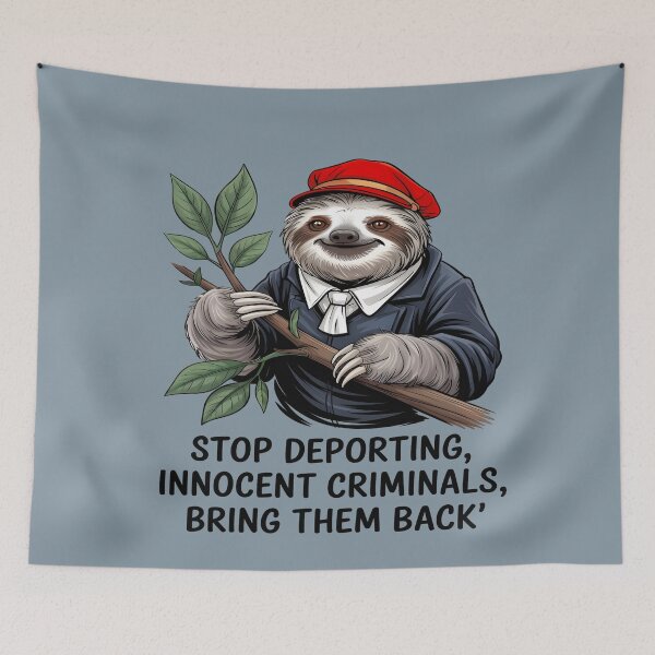 Item preview, quote & quote immigration halt designed and sold by Mudikeys.