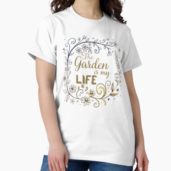 Item preview, The garden is my happy place designed and sold by SoftStyleStudio.
