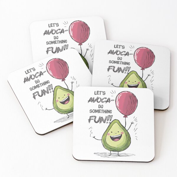 Item preview, Let’s Avoca-Do Something Fun! – A Playful Pun with Balloons, Smiles & Guac-Level Energy designed and sold by FUNqoosh.