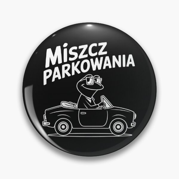 Item preview, Miszcz Parkowania (Mistrz) Funny Frog Polish Driver designed and sold by Anniko Art Studio.