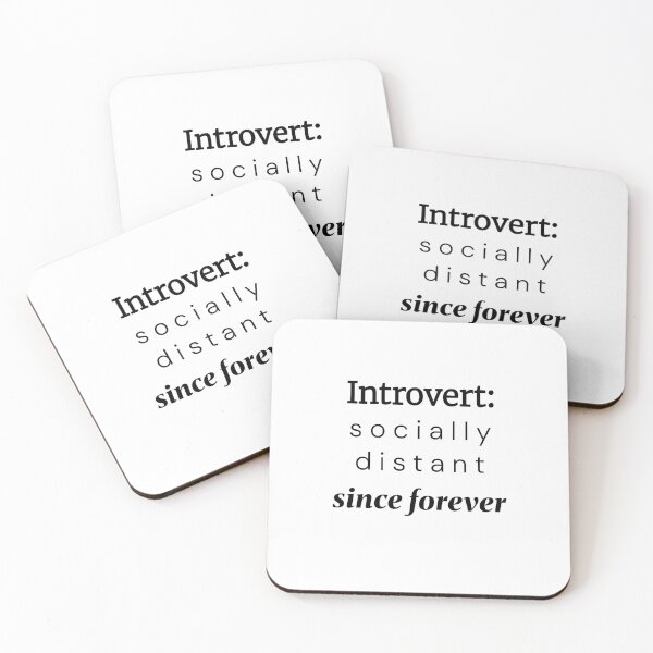 Item preview, Introvert – Socially Distant Since Forever (Funny Quote) designed and sold by VirginieSan.