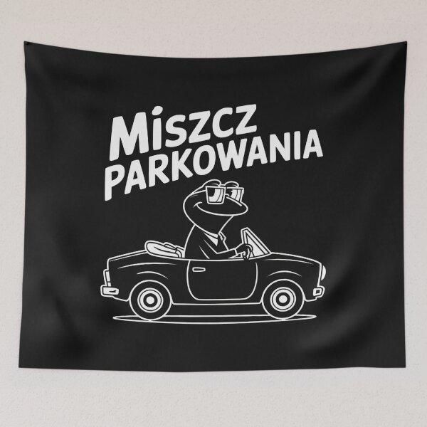 Item preview, Miszcz Parkowania (Mistrz) Funny Frog Polish Driver designed and sold by Anniko Art Studio.