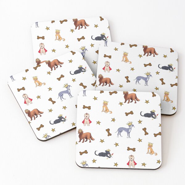 Item preview, Royal King Dog Pattern with Crowns, Stars and Bones designed and sold by Katherine Mills .
