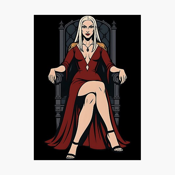 Item preview, Castlevania Netflix Fanart – Carmilla Gothic Queen Vector Art | Dark Anime Sticker Design designed and sold by WAUZ.