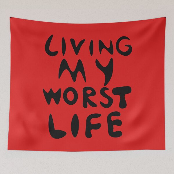 Item preview, Living My Worst Life (Red) designed and sold by IKDG.