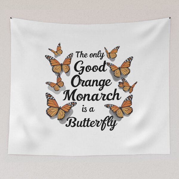 Item preview, The Only Good Orange Monarch is a Butterfly T-Shirt,Orange Monarch Butterfly Pun Shirt,Satirical Orange Monarch Shirt designed and sold by AMRIEL01.
