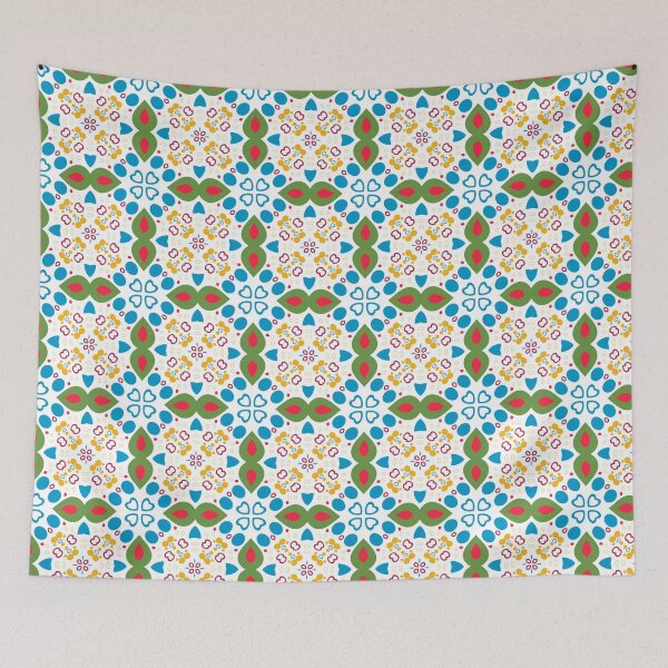 Item preview, yellow abstract pattern colorful light seamless repeat designed and sold by Abrahamjrnd.