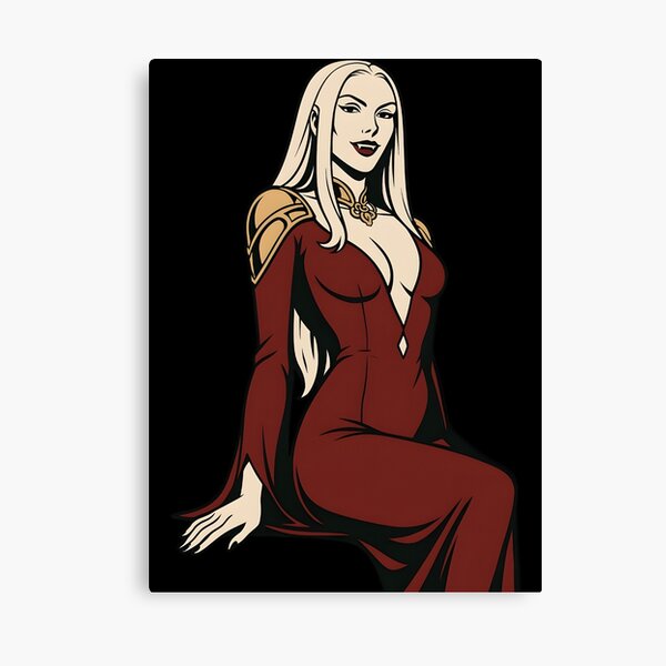 Aperçu de l'œuvre Autocollant Carmilla Castlevania Netflix Fanart – Art vectoriel de la reine vampire gothique sombre créée et vendue par WAUZ.